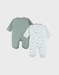 Set of 2 baby pyjamas, velour