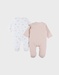 Set of 2 baby pyjamas, cotton