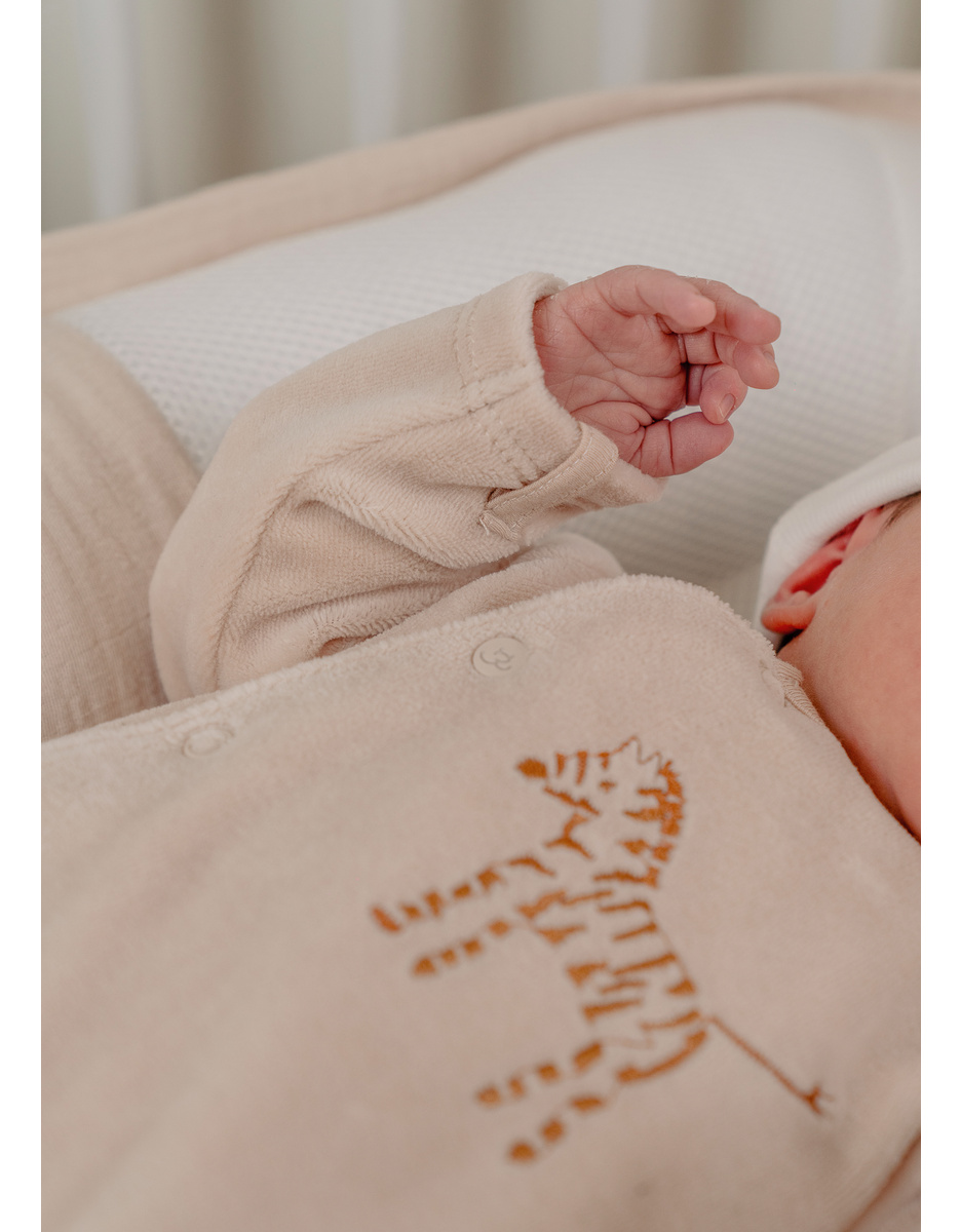 Set of 2 baby pyjamas, velour