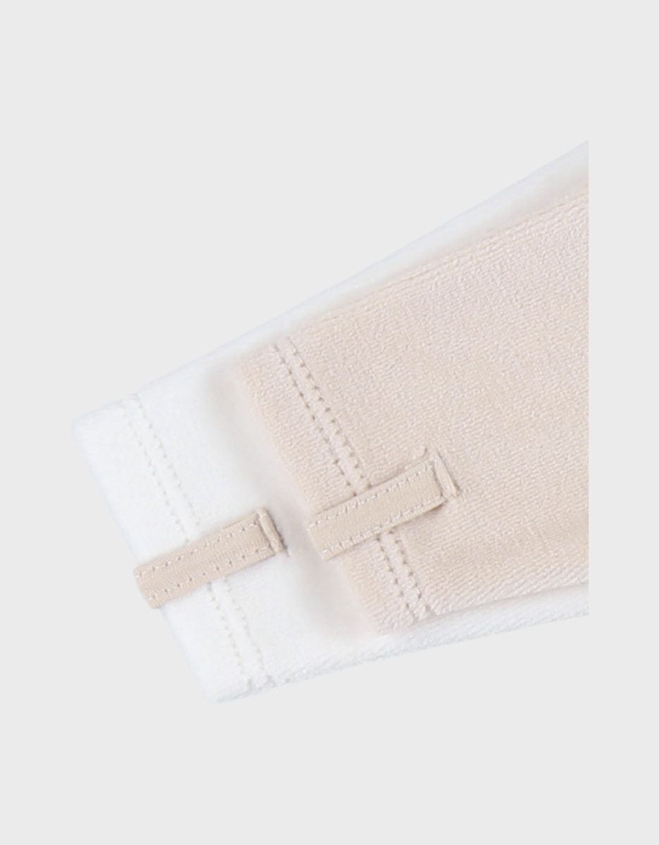 Set of 2 baby pyjamas, velour