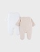 Set of 2 baby pyjamas, velour