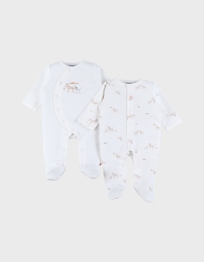 Set van 2 baby pyjama’s, jersey