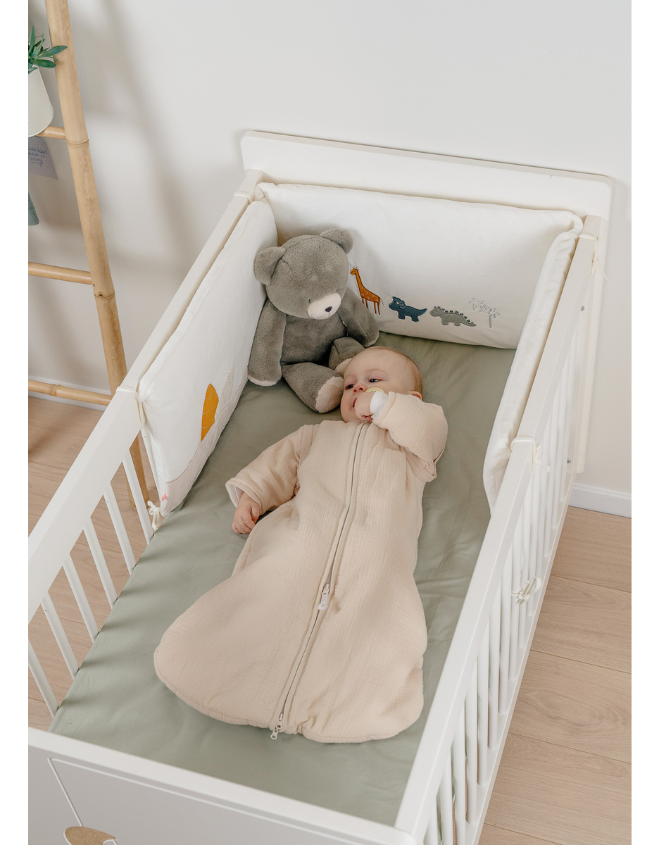 Nomad sleeping bag, organic cotton muslin, 1-6 months