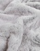 Couverture en fausse fourrure gris clair 75x100cm