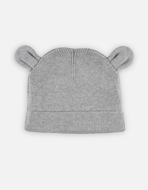 M&M grey organic knitted beanie