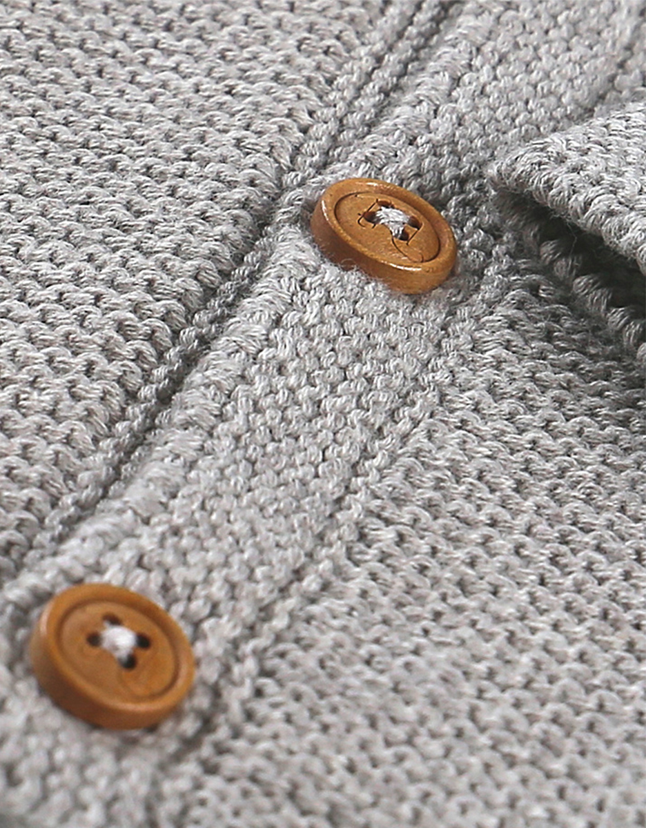 M&M grijze cardigan BIO