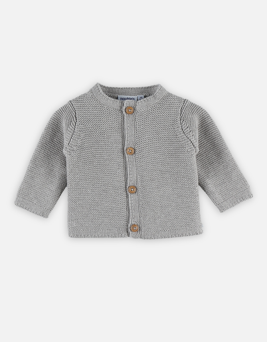 M&M cardigan gris tricot BIO