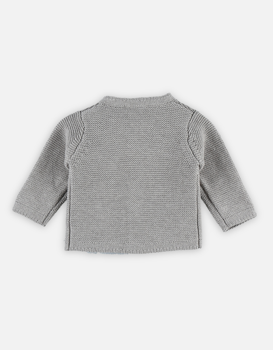 M&M cardigan gris tricot BIO