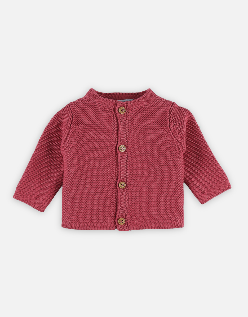 M&M pink organic knitted cardigan