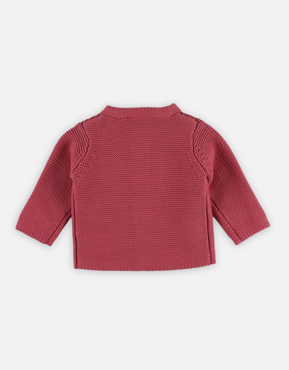 M&M pink organic knitted cardigan