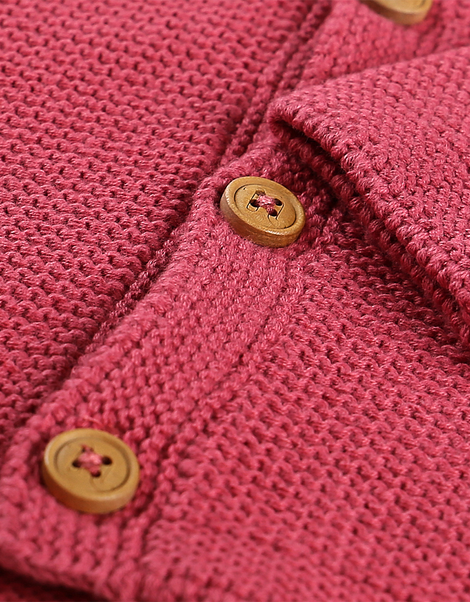 M&M pink organic knitted cardigan