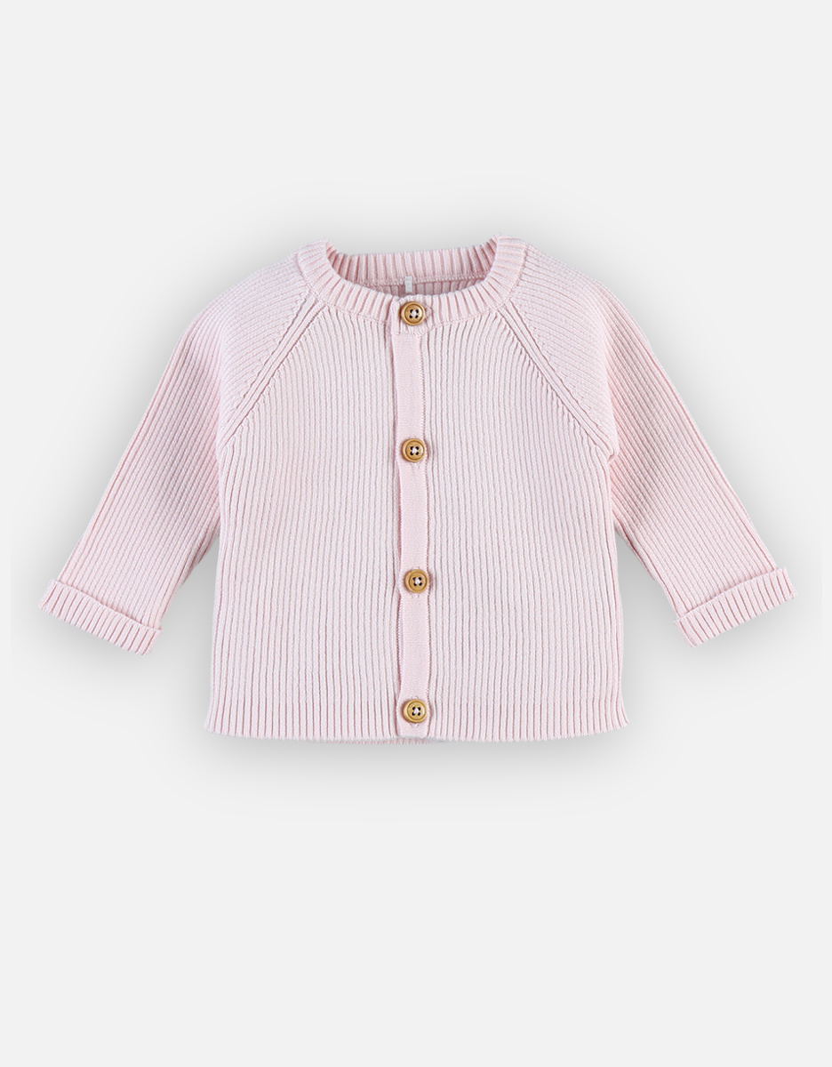 Cardigan en tricot, rose clair