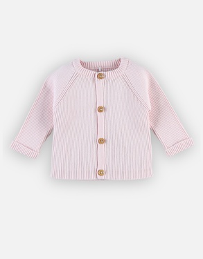 Cardigan en tricot, rose clair