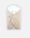 Couverture promenade longs poils, beige