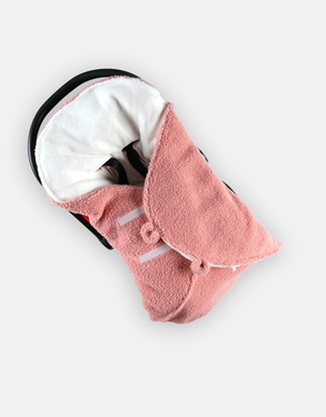 Teddy walking blanket, pink
