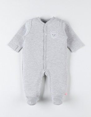Sleep-well pyjama in jersey, grey