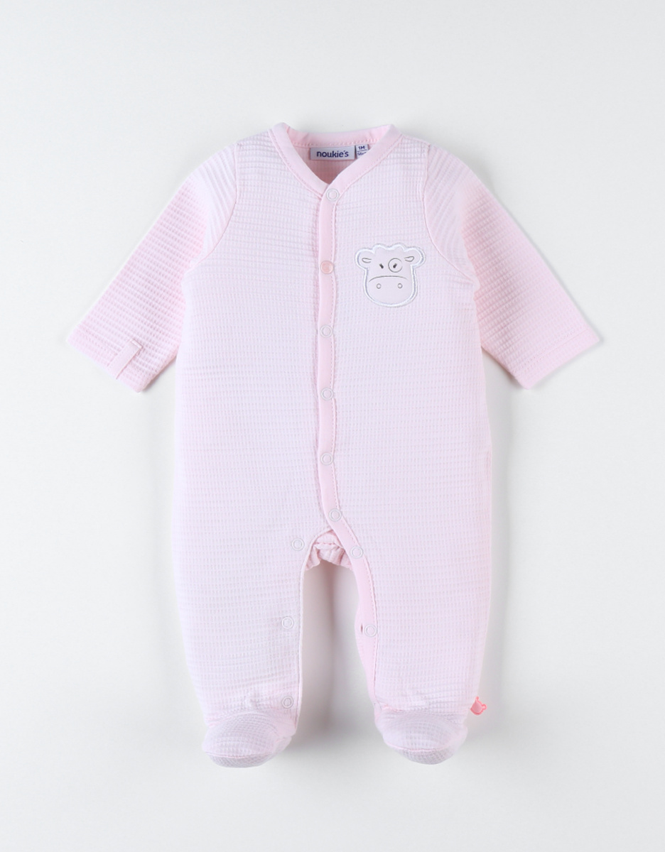 Pyjama dors-bien en jersey rose
