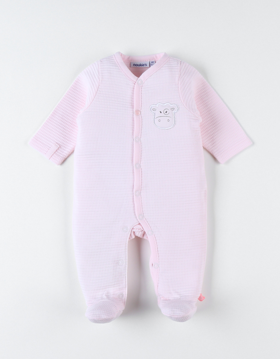 Pink jersey sleep-well pajamas