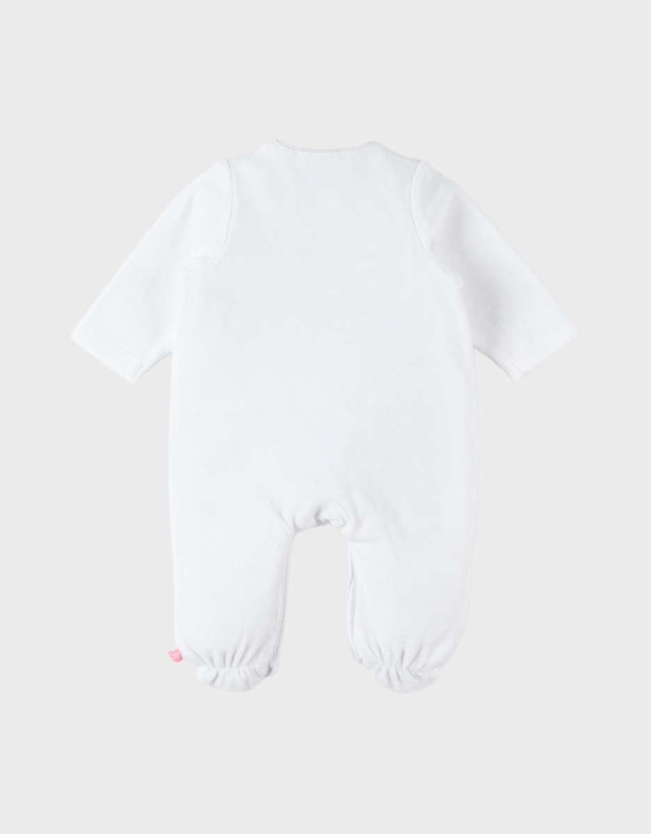 Pyjama dors-bien en velours blanc