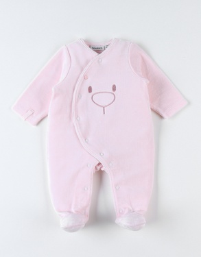 Light pink velvet sleep-well pyjamas