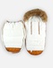 Water-repellent canvas footmuff, ochre