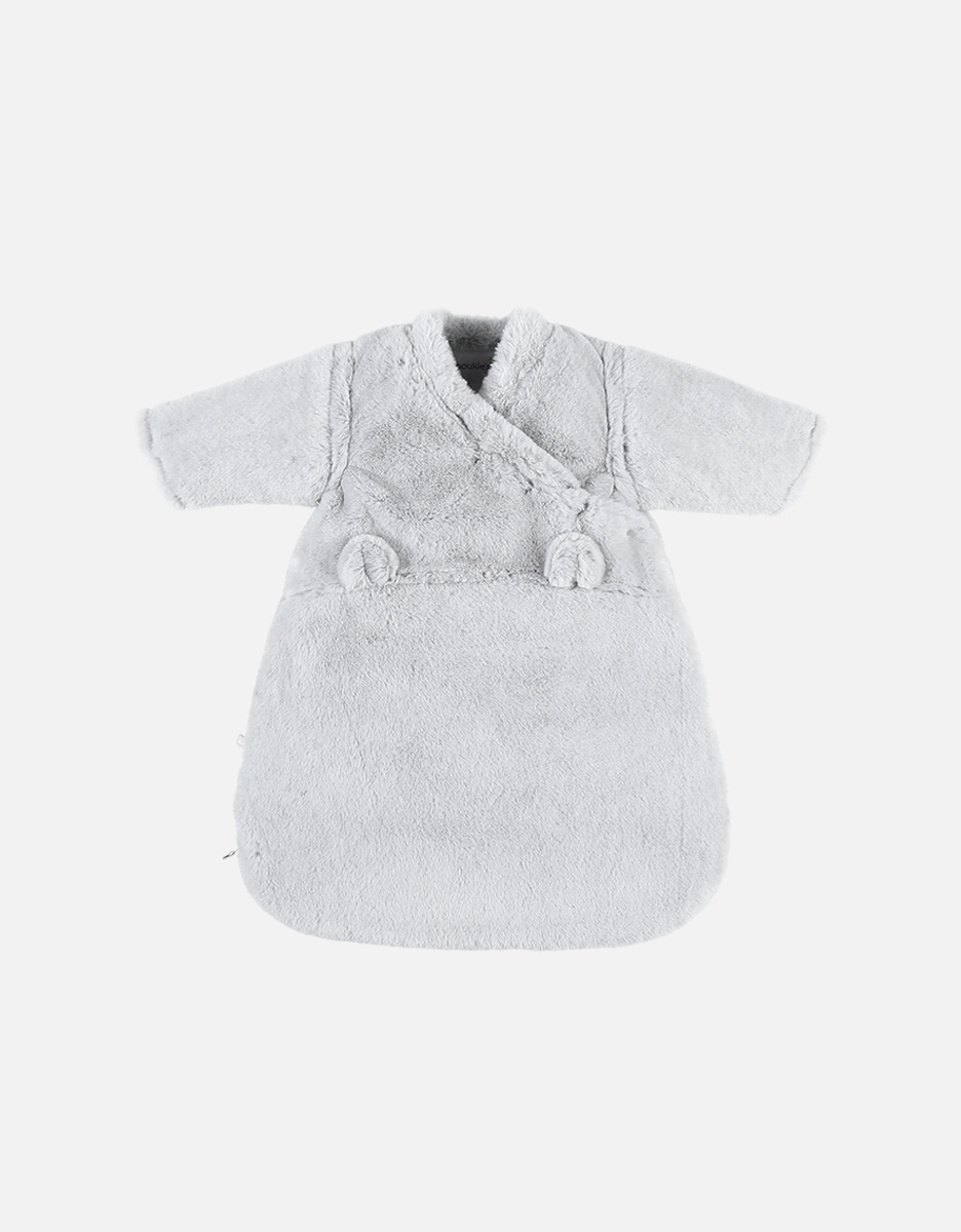 Faux fur 50 cm sleeping bag, grey