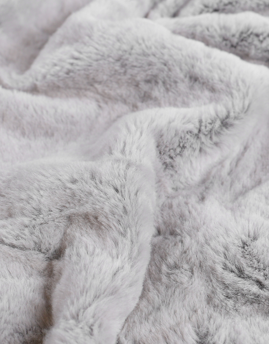 Faux fur 50 cm sleeping bag, grey