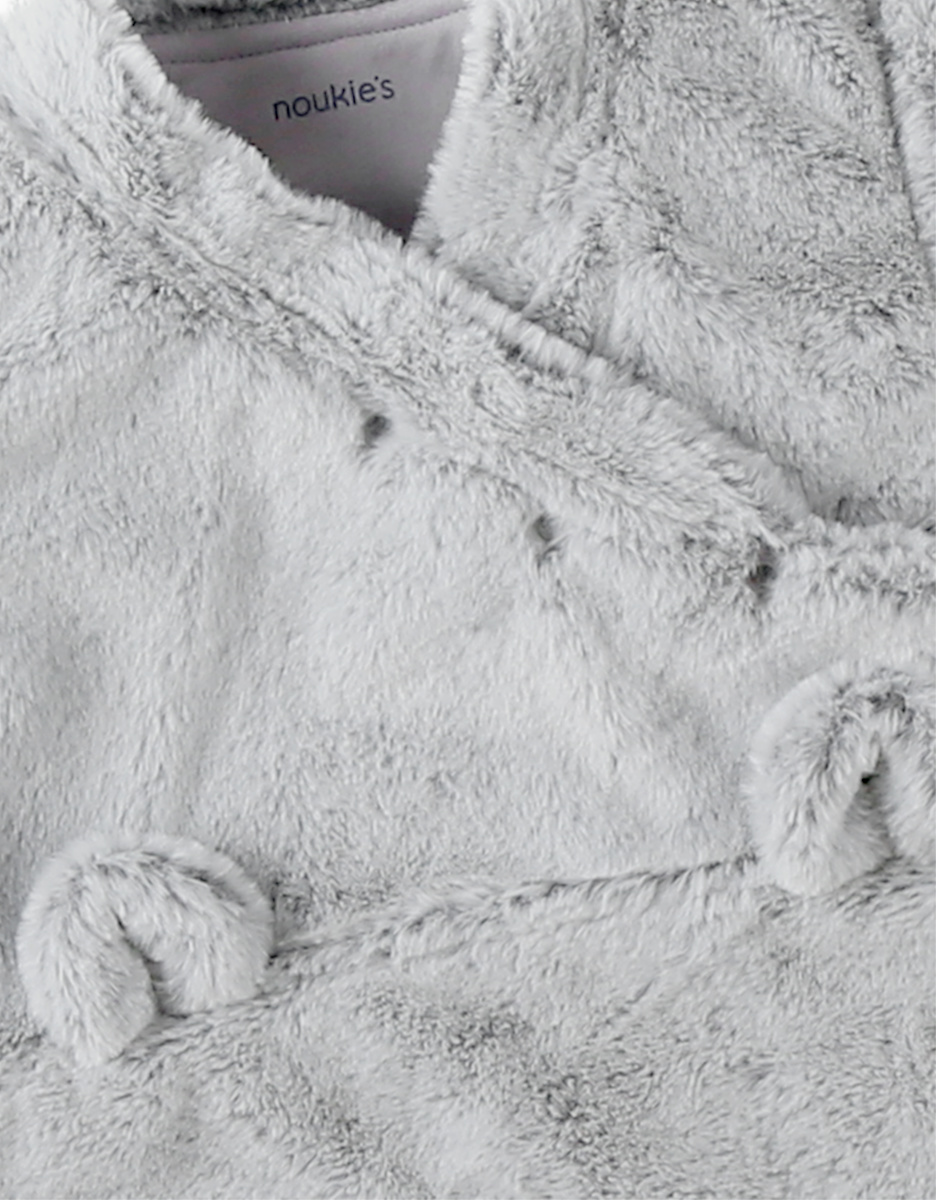 Faux fur 90-110cm sleeping bag, grey