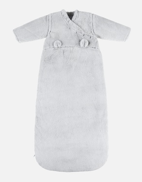 Faux fur 90-110cm sleeping bag, grey