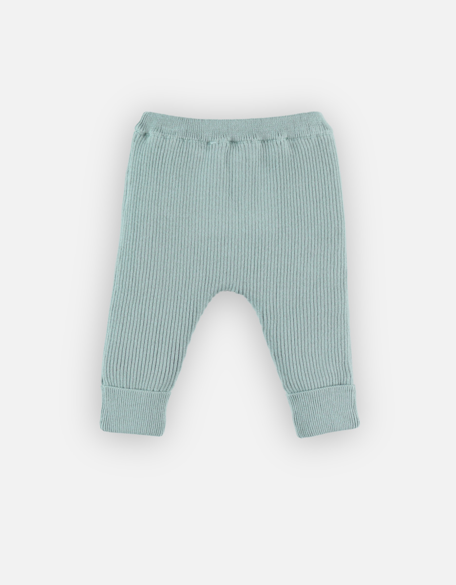 M&M aqua gebreide cardigan BIO