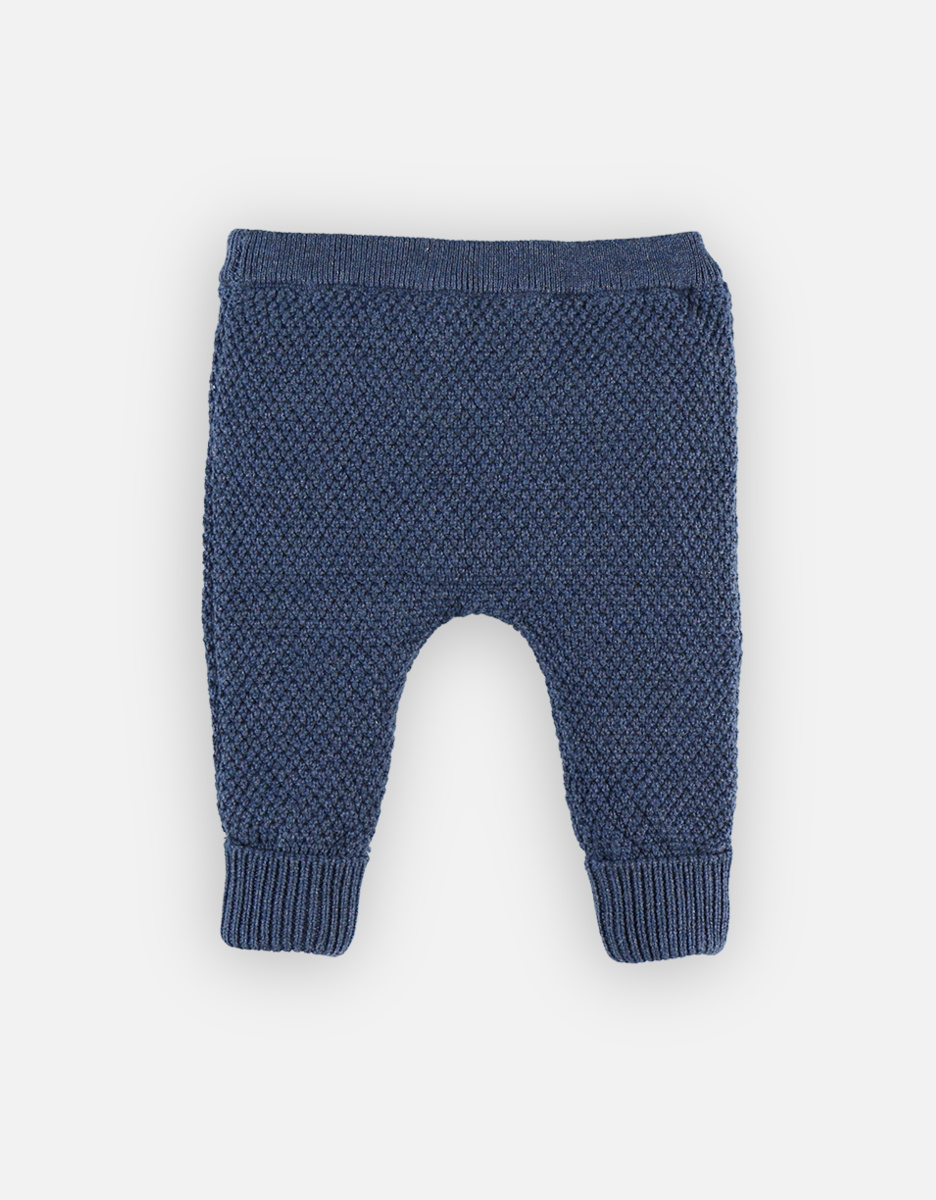 Pantalon en tricot, bleu marine