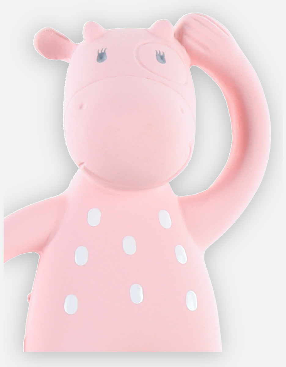 Lola bad- en bijtspeeltje uit natuurlijk rubber, lichtroos
