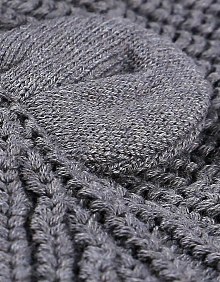 M&M mantelet gris foncé tricot BIO