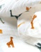 Set of organic muslin covers for moses basket and crib, off-white
