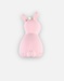 Jouet de bain lapin avec hochet en caoutchouc naturel, rose