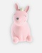 Natural rubber bunny bath toy with rattle, pink