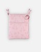 Organic muslin storage pocket, pink