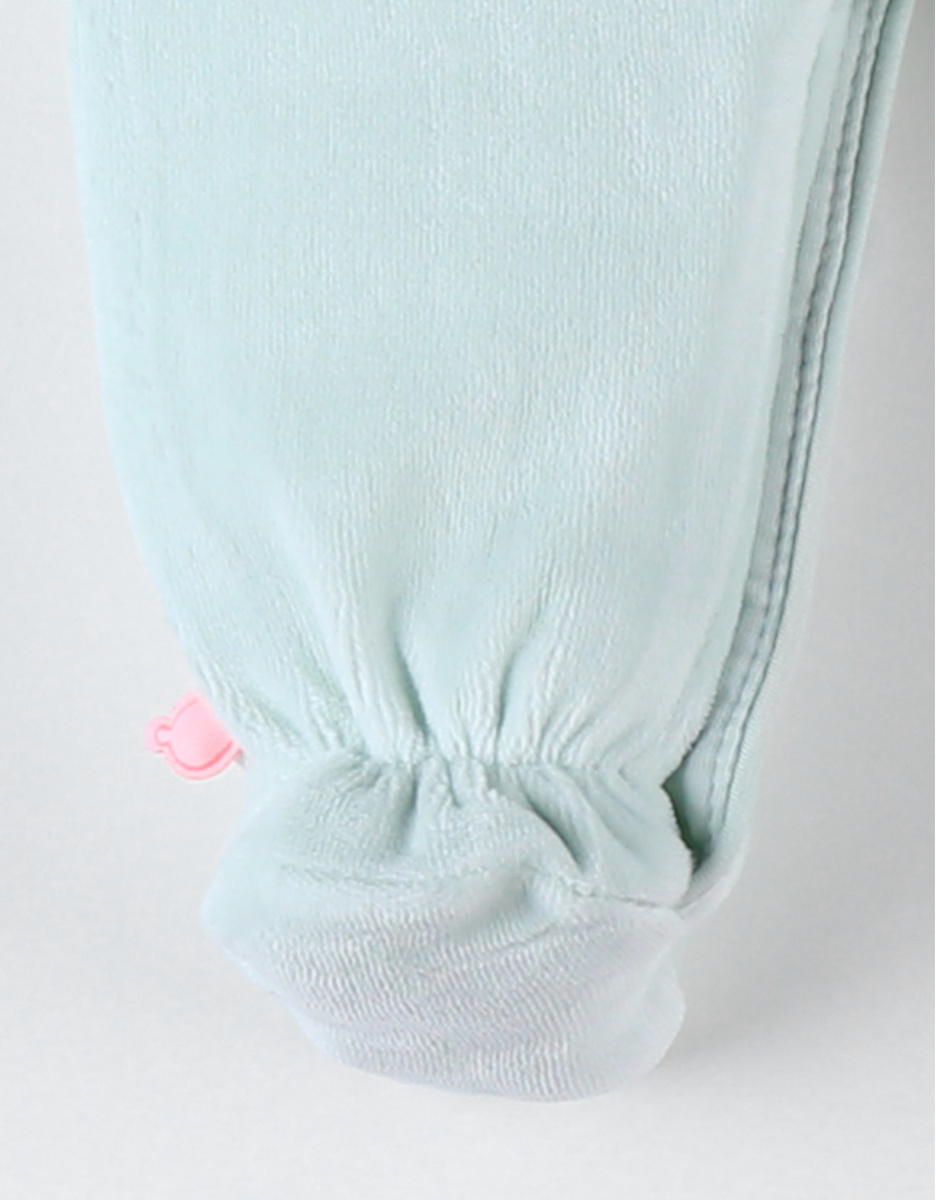 Aqua fluwelen slaapzak