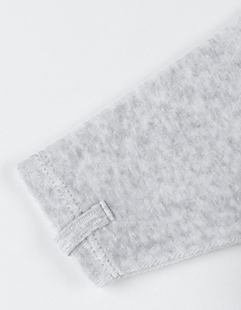 Grijze fluwelen slaapzak