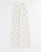 90-110 cm organic muslin sleeping bag with giraffe print, off-white