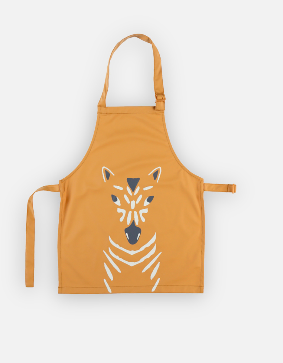 Canvas junior apron, ochre