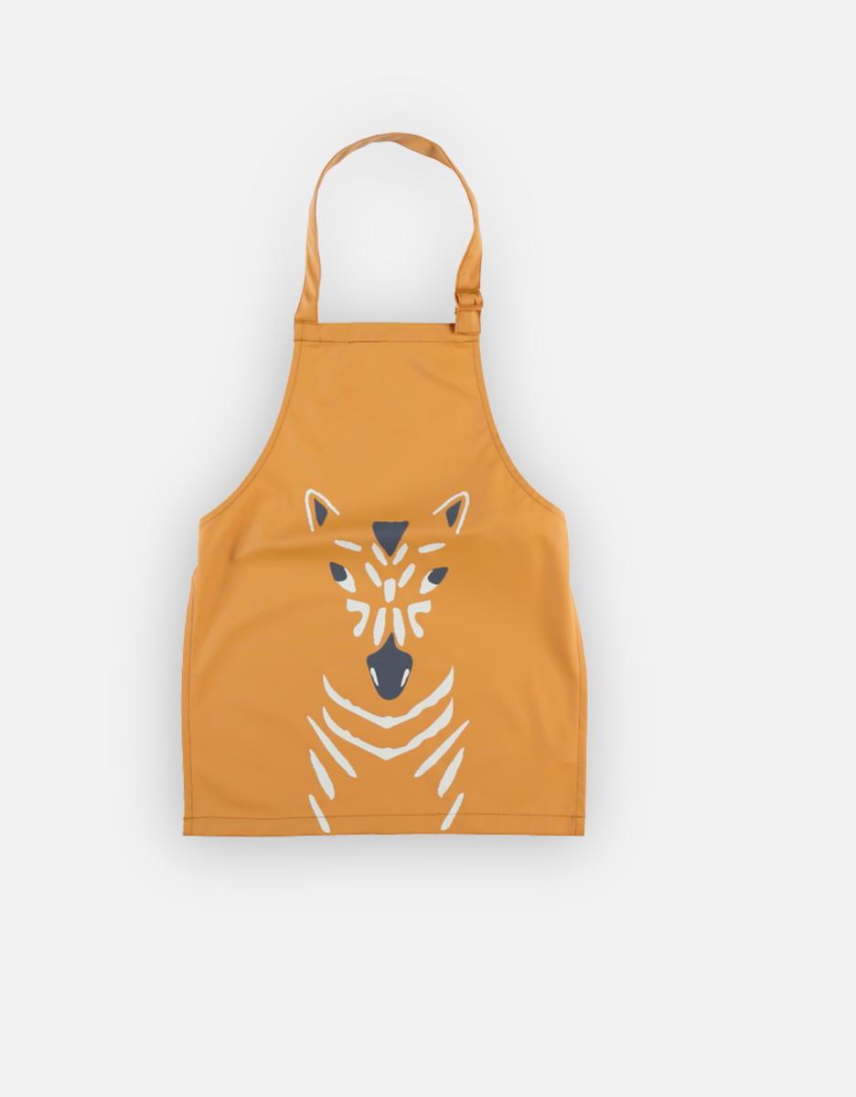 Canvas junior apron, ochre