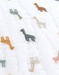 Tour de lit respirant imprimé girafes, mousseline BIO