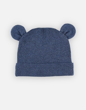 Knitted beanie, navy