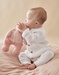 Knitted cardigan, white