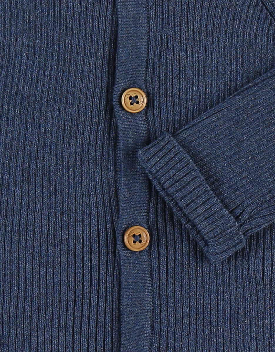 Knitted cardigan, navy