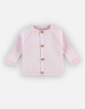 Knitted cardigan, light pink