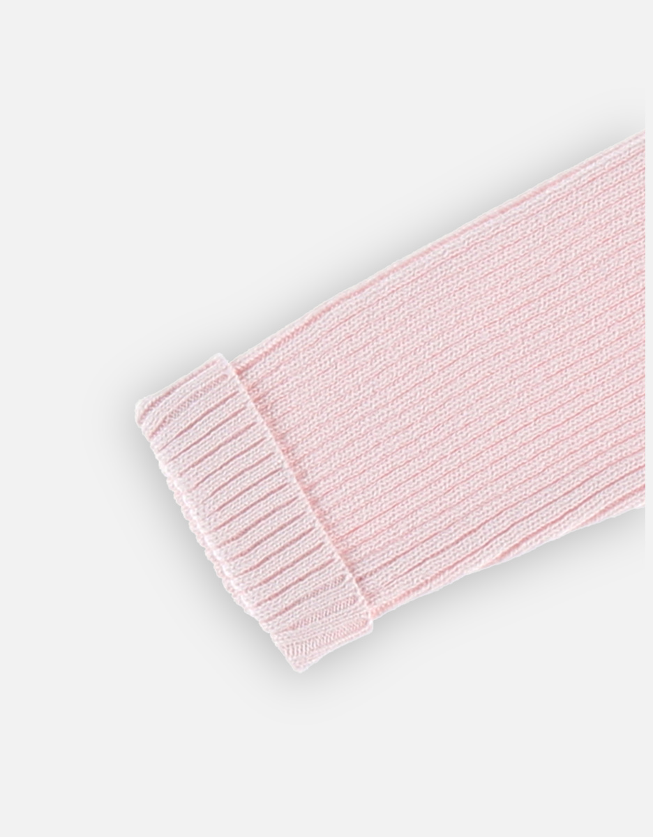 Combinaison en tricot, rose clair