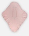 Quilted organic cotton muslin walking blanket, off-white/light pink