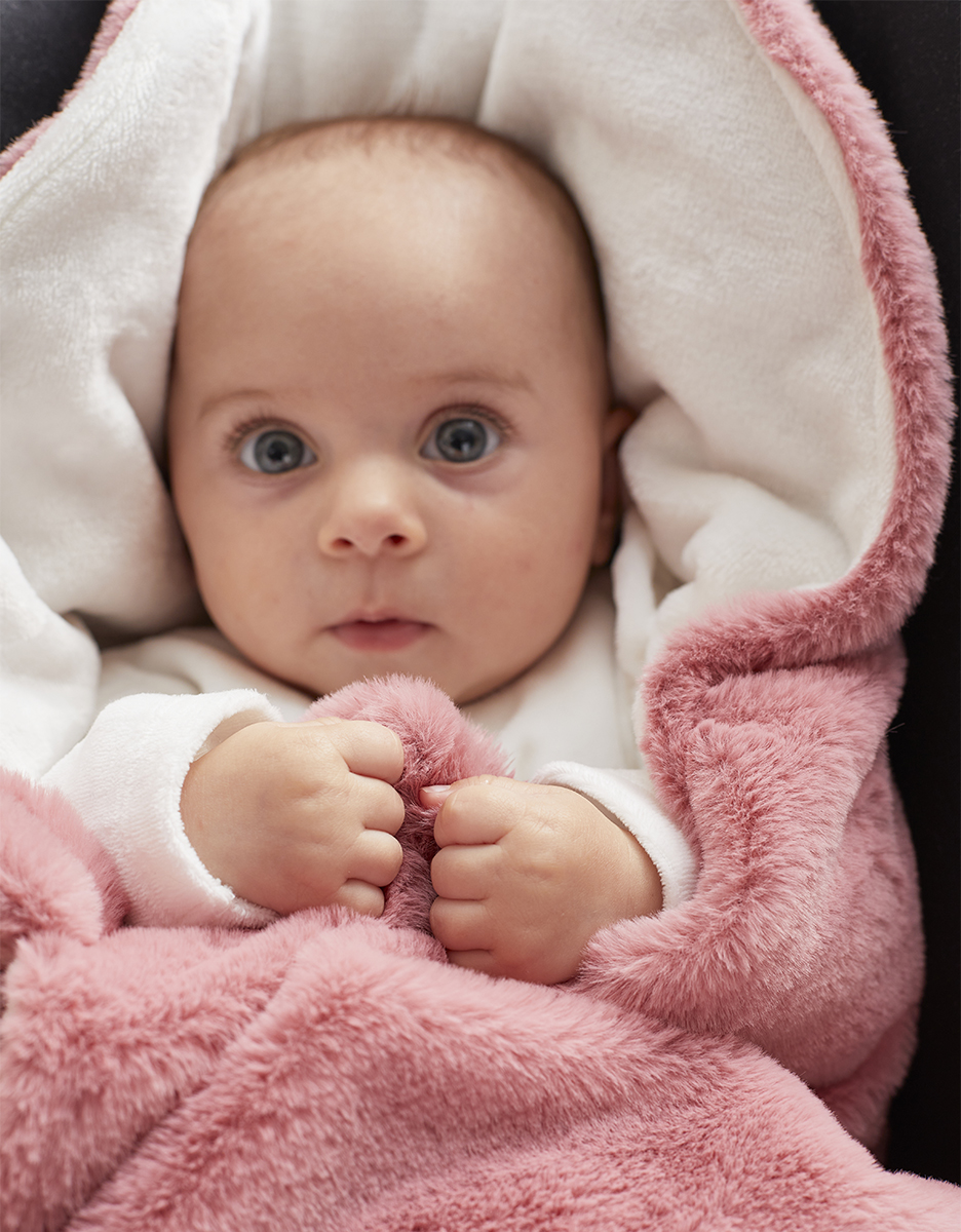 Couverture promenade Groloudoux®, rose